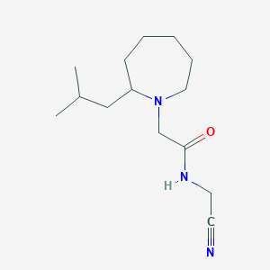 N-(Cyanomethyl)-2-[2-(2-methylpropyl)azepan-1-yl]acetamide