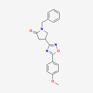 1-Benzyl-4-[5-(4-methoxyphenyl)-1,2,4-oxadiazol-3-yl]pyrrolidin-2-one