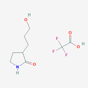 3-(3-Hydroxypropyl)pyrrolidin-2-one, trifluoroacetic acid