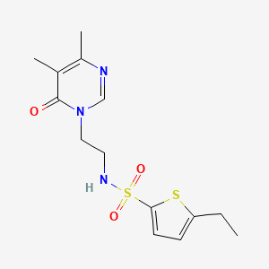 N-(2-(4,5-dimethyl-6-oxopyrimidin-1(6H)-yl)ethyl)-5-ethylthiophene-2-sulfonamide
