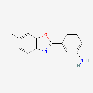 3-(6-Methyl-1,3-benzoxazol-2-yl)aniline