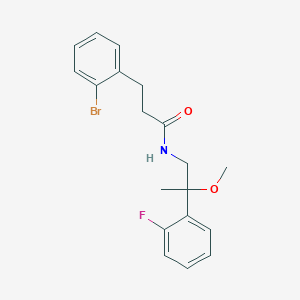 molecular formula C19H21BrFNO2 B3004907 3-(2-bromophenyl)-N-(2-(2-fluorophenyl)-2-methoxypropyl)propanamide CAS No. 1797184-17-8