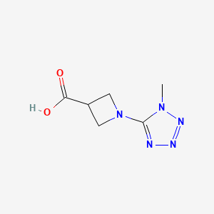molecular formula C6H9N5O2 B3004920 1-(1-Methyltetrazol-5-yl)azetidine-3-carboxylic acid CAS No. 1340357-95-0