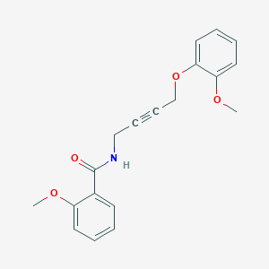 molecular formula C19H19NO4 B3004927 2-methoxy-N-(4-(2-methoxyphenoxy)but-2-yn-1-yl)benzamide CAS No. 1426314-95-5