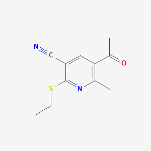 5-Acetyl-2-(ethylsulfanyl)-6-methylpyridine-3-carbonitrile