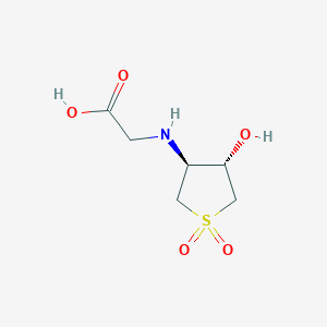 2-[[(3S,4S)-4-hydroxy-1,1-dioxothiolan-3-yl]amino]acetic acid