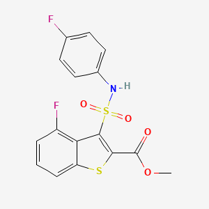 Methyl 4-fluoro-3-[(4-fluorophenyl)sulfamoyl]-1-benzothiophene-2-carboxylate