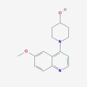 molecular formula C15H18N2O2 B3004969 1-(6-Methoxyquinolin-4-yl)piperidin-4-ol CAS No. 2195941-61-6