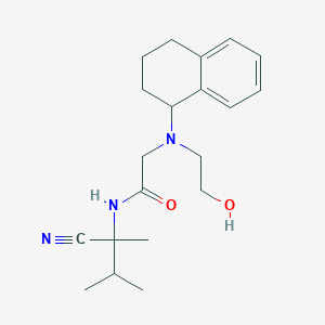 molecular formula C20H29N3O2 B3004972 N-(1-cyano-1,2-dimethylpropyl)-2-[(2-hydroxyethyl)(1,2,3,4-tetrahydronaphthalen-1-yl)amino]acetamide CAS No. 1333717-55-7