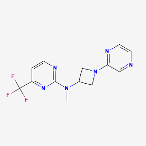 N-Methyl-N-(1-pyrazin-2-ylazetidin-3-yl)-4-(trifluoromethyl)pyrimidin-2-amine