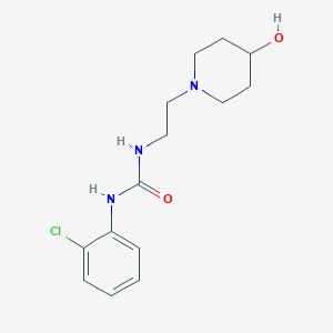 1-(2-Chlorophenyl)-3-(2-(4-hydroxypiperidin-1-yl)ethyl)urea