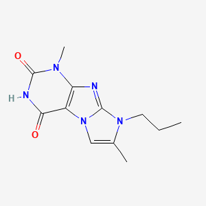 1,7-Dimethyl-8-propyl-1,3,5-trihydro-4-imidazolino[1,2-h]purine-2,4-dione