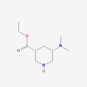 molecular formula C10H20N2O2 B3005015 Ethyl 5-(dimethylamino)piperidine-3-carboxylate CAS No. 2105484-10-2