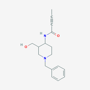 N-[1-Benzyl-3-(hydroxymethyl)piperidin-4-yl]but-2-ynamide