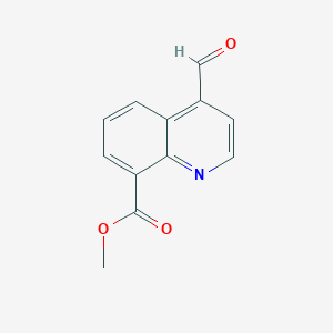 molecular formula C12H9NO3 B3005032 Methyl 4-formylquinoline-8-carboxylate CAS No. 2059938-40-6