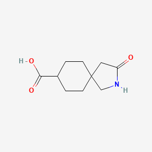 molecular formula C10H15NO3 B3005049 3-Oxo-2-azaspiro[4.5]decane-8-carboxylic acid CAS No. 2287301-02-2