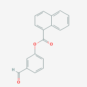 molecular formula C18H12O3 B3005081 3-Formylphenyl naphthalene-1-carboxylate CAS No. 431909-08-9