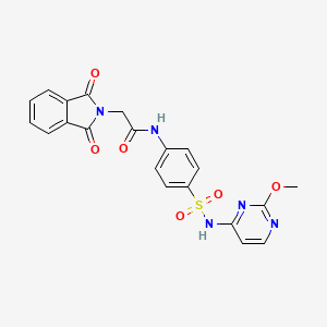 2-(1,3-dioxoisoindolin-2-yl)-N-(4-(N-(2-methoxypyrimidin-4-yl)sulfamoyl)phenyl)acetamide