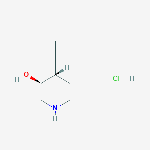 molecular formula C9H20ClNO B3005139 (3S,4S)-4-Tert-butylpiperidin-3-ol;hydrochloride CAS No. 2248404-96-6