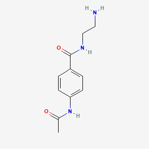 molecular formula C11H15N3O2 B3005147 4-(acetylamino)-{N}-(2-aminoethyl)benzamide CAS No. 56443-66-4