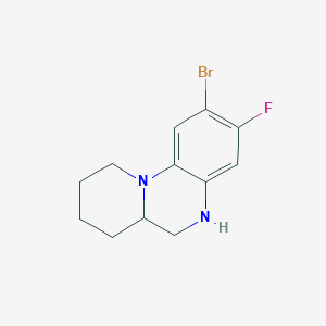 molecular formula C12H14BrFN2 B3005155 2-Bromo-3-fluoro-6,6a,7,8,9,10-hexahydro-5H-pyrido[1,2-a]quinoxaline CAS No. 1592922-33-2