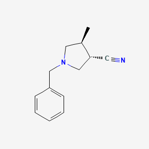 molecular formula C13H16N2 B3005161 (3S,4S)-1-苄基-4-甲基吡咯烷-3-腈 CAS No. 229322-74-1