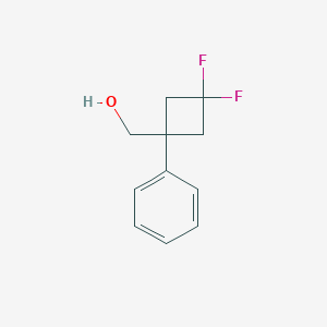 molecular formula C11H12F2O B3005163 (3,3-二氟-1-苯基环丁基)甲醇 CAS No. 1780728-64-4