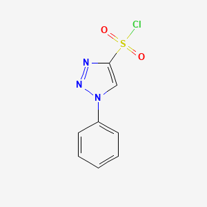 molecular formula C8H6ClN3O2S B3005173 1-苯基-1H-1,2,3-三唑-4-磺酰氯 CAS No. 1895195-83-1