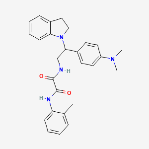 N1-(2-(4-(dimethylamino)phenyl)-2-(indolin-1-yl)ethyl)-N2-(o-tolyl)oxalamide