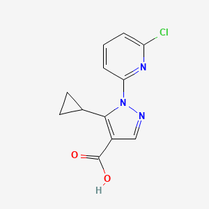 1-(6-Chloropyridin-2-YL)-5-cyclopropylpyrazole-4-carboxylic acid