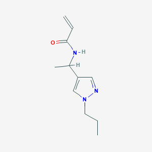 N-[1-(1-Propylpyrazol-4-yl)ethyl]prop-2-enamide