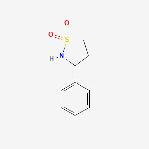 molecular formula C9H11NO2S B3005224 3-Phenylisothiazolidine 1,1-dioxide CAS No. 1646842-56-9
