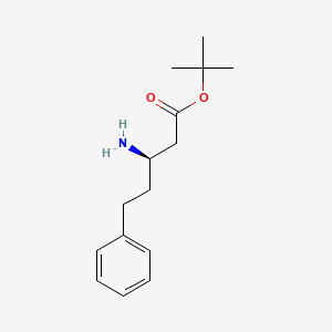 Tert-butyl (3R)-3-amino-5-phenylpentanoate