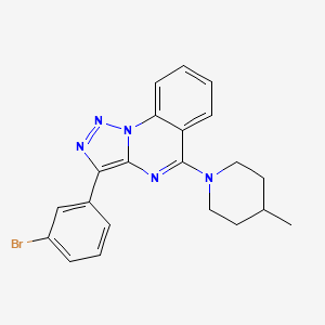 3-(3-Bromophenyl)-5-(4-methylpiperidin-1-yl)[1,2,3]triazolo[1,5-a]quinazoline