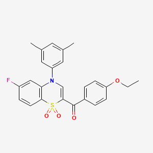 [4-(3,5-dimethylphenyl)-6-fluoro-1,1-dioxido-4H-1,4-benzothiazin-2-yl](4-ethoxyphenyl)methanone