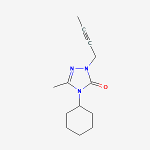 1-(but-2-yn-1-yl)-4-cyclohexyl-3-methyl-4,5-dihydro-1H-1,2,4-triazol-5-one