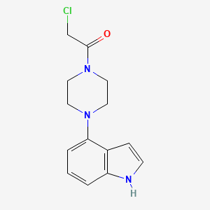 2-Chloro-1-[4-(1H-indol-4-yl)piperazin-1-yl]ethanone