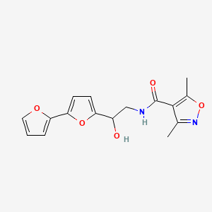 N-(2-{[2,2'-bifuran]-5-yl}-2-hydroxyethyl)-3,5-dimethyl-1,2-oxazole-4-carboxamide