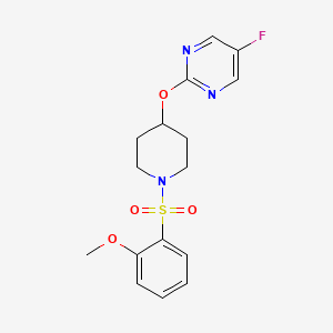 5-Fluoro-2-[1-(2-methoxyphenyl)sulfonylpiperidin-4-yl]oxypyrimidine