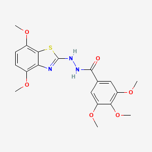 N'-(4,7-dimethoxy-1,3-benzothiazol-2-yl)-3,4,5-trimethoxybenzohydrazide