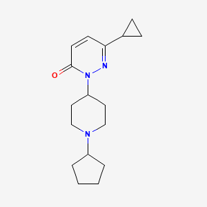2-(1-Cyclopentylpiperidin-4-yl)-6-cyclopropylpyridazin-3-one