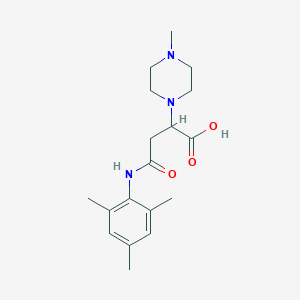 4-(Mesitylamino)-2-(4-methylpiperazin-1-yl)-4-oxobutanoic acid