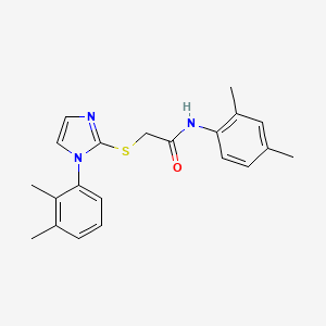 N-(2,4-dimethylphenyl)-2-[1-(2,3-dimethylphenyl)imidazol-2-yl]sulfanylacetamide