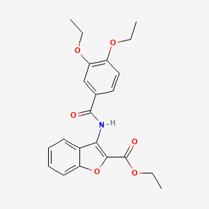 Ethyl 3-(3,4-diethoxybenzamido)benzofuran-2-carboxylate