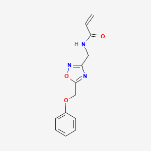 N-[[5-(Phenoxymethyl)-1,2,4-oxadiazol-3-yl]methyl]prop-2-enamide