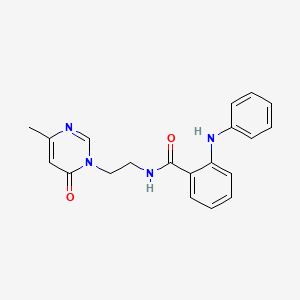 N-(2-(4-methyl-6-oxopyrimidin-1(6H)-yl)ethyl)-2-(phenylamino)benzamide