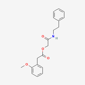 2-Oxo-2-(phenethylamino)ethyl 2-(2-methoxyphenyl)acetate