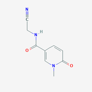 molecular formula C9H9N3O2 B3005309 N-(Cyanomethyl)-1-methyl-6-oxopyridine-3-carboxamide CAS No. 2248751-03-1