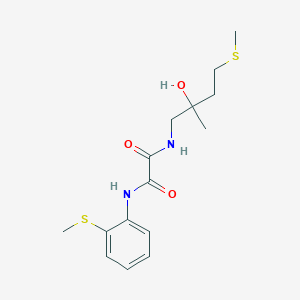 molecular formula C15H22N2O3S2 B3005347 N1-(2-hydroxy-2-methyl-4-(methylthio)butyl)-N2-(2-(methylthio)phenyl)oxalamide CAS No. 1396889-06-7