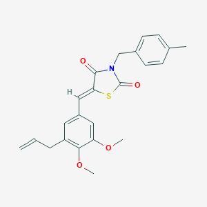 molecular formula C23H23NO4S B300537 5-(3-Allyl-4,5-dimethoxybenzylidene)-3-(4-methylbenzyl)-1,3-thiazolidine-2,4-dione 